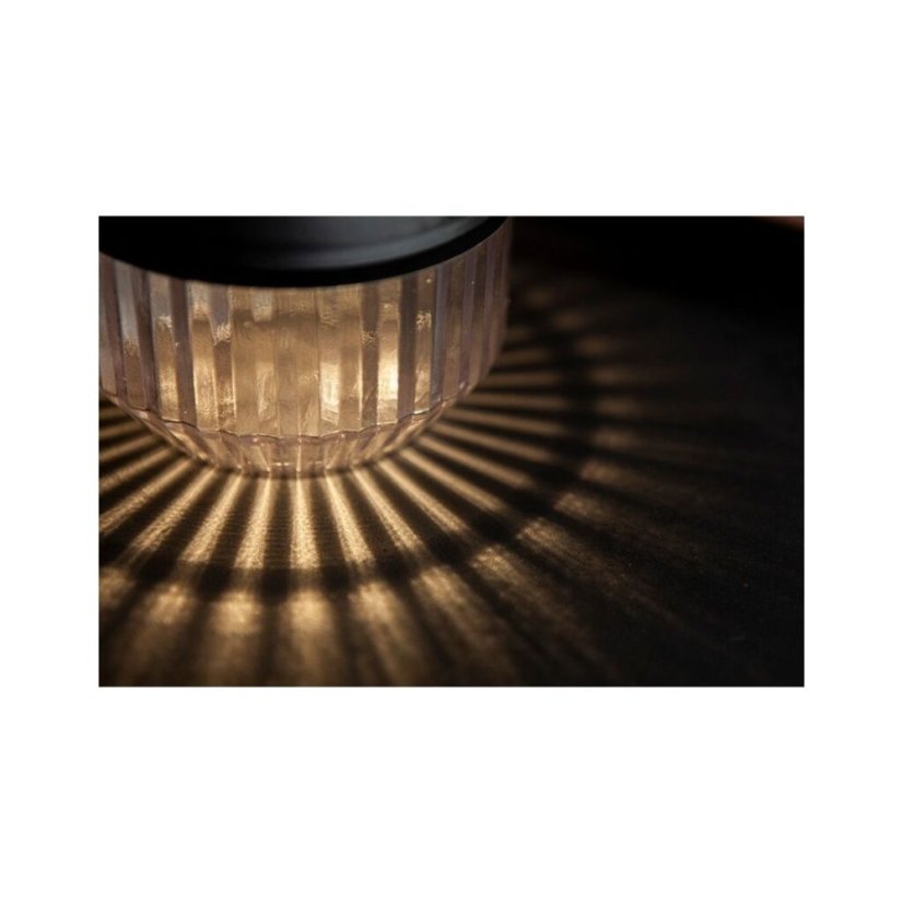 LUTEC 6938602330 DIVA solární stolní svítidlo LED V82mm 0,11W/13lm 4000K IP44, 900mAh 1,2VDC Ni-MH battery, černá matná