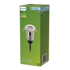 Philips 8720169269279 GardenLink Low Volt 24V Spore nízkonapěťové venkovní svítidlo do země LED 1W/120lm 2700K IP67 stříbrná, bez napájení