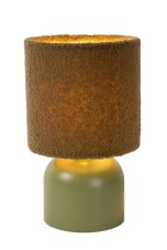 LUCIDE 10516/01/33 WOOLLY stolná lampička V280mm 1xE14 zelená