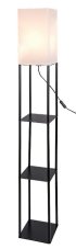 RABALUX 74191 Bronn stojací lampa/polica V1500mm 1xE27 černá, bílá