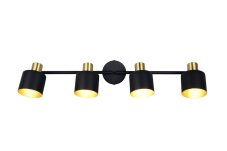 TRIO 868800480 EVA stropné bodové svietidlo/spot 4xE14 čierna, zlatá