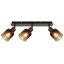 GLOBO 54313-3 SATELLA stropní bodové svítidlo/spot 3xE14 černý chrom, průhledná měděná