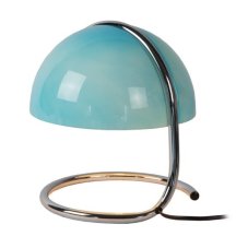 LUCIDE 46516/01/35 CATO stolní lampička V250mm 1xE27 chromová, modrá