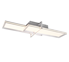 TRIO 672110505 CHARLESTON stropné svietidlo LED 1x22W/2600lm+1x12W/1600lm 3000K brúsený hliník