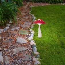 Rabalux 7877 Funghetto exteriérové ​​solární svítidlo zabudovaný LED 0,06W IP44 bíla, červená