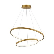 RABALUX 72348 Beliza závesné svietidlo D600mm LED 75W/7500/6100lm 3000-6500K zlatá, biela, stmievateľné, diaľkový ovládač