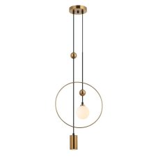 ITALUX PND-428892-BRO Trosti závěsné svítidlo 1xG9, 1xGU10 mosazná