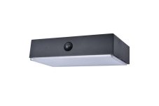 LUTEC CONNECTED 6939501330 FADI exteriérové solárne nástenné svietidlo LED 5W 800lm 2700-6500K IP44 čierna so senzorom