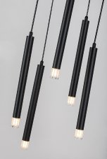 RABALUX 72360 Ramira závesné svietidlo D360mm 5xG9 čierna, priehľadná