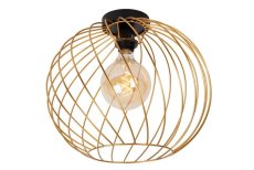 LUCIDE 21128/40/02 DANZA stropné svietidlo D400mm 1xE27 čierna, matná zlatá