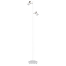 GLOBO 57851S BRISBON stojací lampa V1540mm 2xGU10 bílá, matný nikl