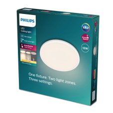 Philips 8719514431904 Ozziet stropné svietidlo LED 18W/1800lm 2700K biela SceneSwitch
