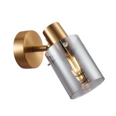 ITALUX SPL-5581-1-BRO-SG Sardo nástěnné bodové svítidlo/spot 1xE14 mosazná, kouřová