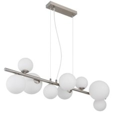 GLOBO 56140-9H RIHA závěsné svítidlo 9xG9 matný nikl, bílá