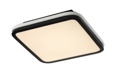 RABALUX 71399 Serkan stropní svítidlo LED 43W/2600lm 3000-6500K černá, bílá, stmívatelné, dálkový ovladač