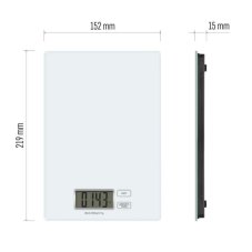 Kuchynská váha EMOS TY3101 EV014, digitálna, 5 kg, biela