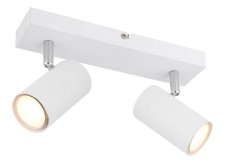 GLOBO 57911-2W ROBBY stropní bodové svítidlo/spot 2xGU10 bílá, chrom