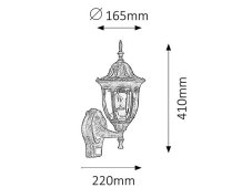 Rabalux 8370 nástenné svietidlo Milano