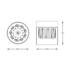 Stropní svítidlo 11 cm 1x G9 chromové Zuma Line GEM C0389-01A-F4AC