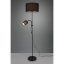 TRIO R40192002 OWEN stojací lampa 1xE27, 1xE14 černá