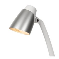 LUCIDE 18660/05/31 LUDO stolní svítidlo LED 4,5W/350lm 3000K bílá, stříbrná