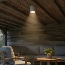 Exteriérové stropné svietidlo Ideal lux 163642 GUN PL1 GRIGIO 1xGU10 28W IP44