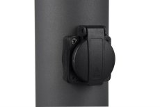 424067142 TRIO HOOSIC záhradný stĺpik 1xE27 28W s 2 zásuvkami