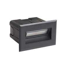ITALUX ONFL-0332-4K Erba venkovní zápustné svítidlo do zdi LED 3W/225lm 4000K IP65 černá