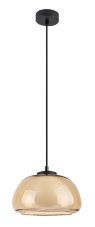 RABALUX 72273 Elowen závesné svietidlo D250mm 1xG9 čierna, jantárová