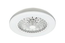 RABALUX 71330 Dalfon2 stropní svítidlo s ventilátorem D485mm LED 48W/3100lm 3000-6500K černá, stmívatelné, dálkový ovladač, starlight efekt