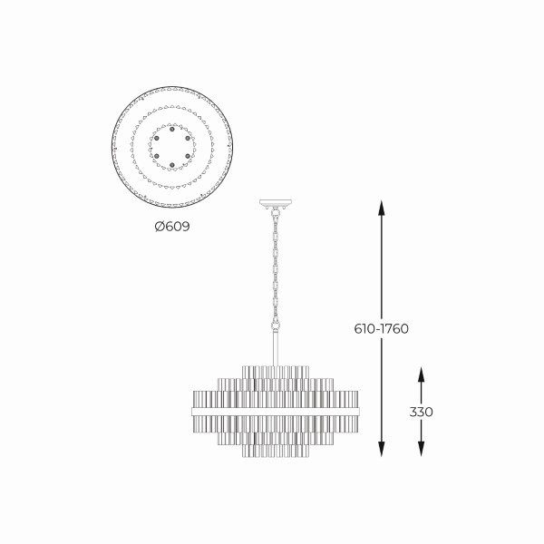 Závesné svietidlo 12x G9 mosadzné Zuma Line CONSTANTINOPLE P0567-12A-2GAC