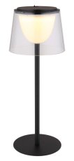 GLOBO 58462K MARIAM vonkajšia dotyková stolná lampička V340mm LED 1,8W 220/150lm 3000K IP44 čierna, priehľadná, USB Cable incl.