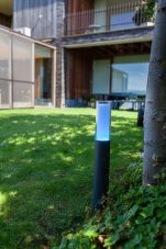 LUTEC CONNECTED 7200501118 DROPA exteriérový zahradní sloupek LED 9,5W 500lm 2700-6500K+RGB IP44 tmavá šedá