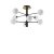 Ideal Lux 328485 COSMOPOLITAN stropní svítidlo 8xG9 D640mm černá