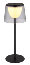 GLOBO 58462S MARIAM vonkajšia dotyková stolná lampička V340mm LED 1,8W 220/150lm 3000K IP44 čierna, dymová, USB Cable incl.