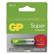 GP B01215 Alkalická batéria GP Super LR6 (AA), 5 ks SET-5ks