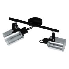 Eglo 99053 BERREGAS Bodové svítidlo 440x110mm E27 2X40W chrom, černá průhledná