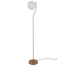 Italux FL-3300-1-HBR stojací svítidlo Carimi 1x5W E27 mosazná měděná, bílá