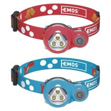 EMOS P3540 Dětská LED čelovka Dino, 2× CR2032, mix barev