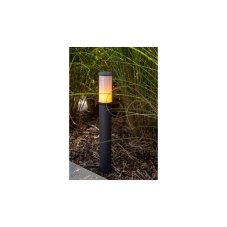 LUTEC 7288201118 HEROS exterérový záhradný stĺpik 1xE27 V700mm IP44 tmavošedá