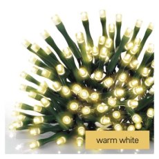 D4AW06 EMOS CLASSIC Vianočná reťaz 500 LED, zelený drôt, 50m, časovač, teplá biela, IP44