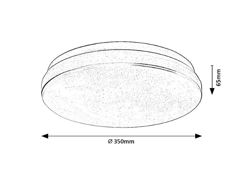 RABALUX 77139 Lowar vonkajšie stropné svietidlo so senzorom D350mm LED 24W/1450lm 3000K IP44 biela