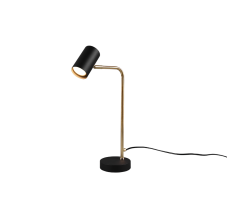 TRIO 512400108 MARLEY stolové svietidlo 1xGU10 mosadz, matná čierna