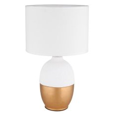 GLOBO 21627W VALENTINO stolná lampička V430mm 1xE14 zlatá, biela