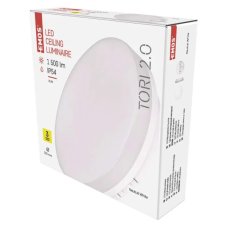 Stropní svítidlo LED 1500lm 4000K biela IP54 EMOS TORI ZM4321