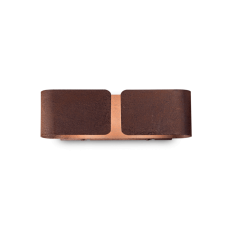 Nástěnné svítidlo Ideal lux 187365 CLIP AP2 SMALL CORTEN 2xE27 60W