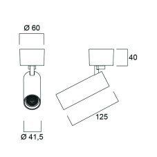 Sylvania 0006167 stropné svietidlo Pixo Mini SURFACE 560lm 940 MB čierna