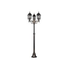 TRIO 405960328 VOLTURNO venkovní stojanové svítidlo/sloupek V2000mm 3xE27 IP23 starožitná mosazná