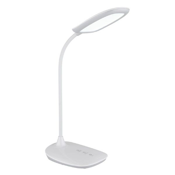 GLOBO 58455W BOTAL stolové svietidlo LED V400mm 9W/520lm 4000-3000-6500K biela lesklá, adaptér