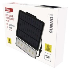 EMOS ZG112S LED reflektor solárny SUNNO so senzorom pohybu, neutrálna biela